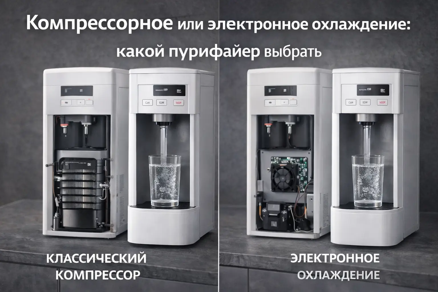 Компрессорное или электронное охлаждение: какой пурифайер выбрать