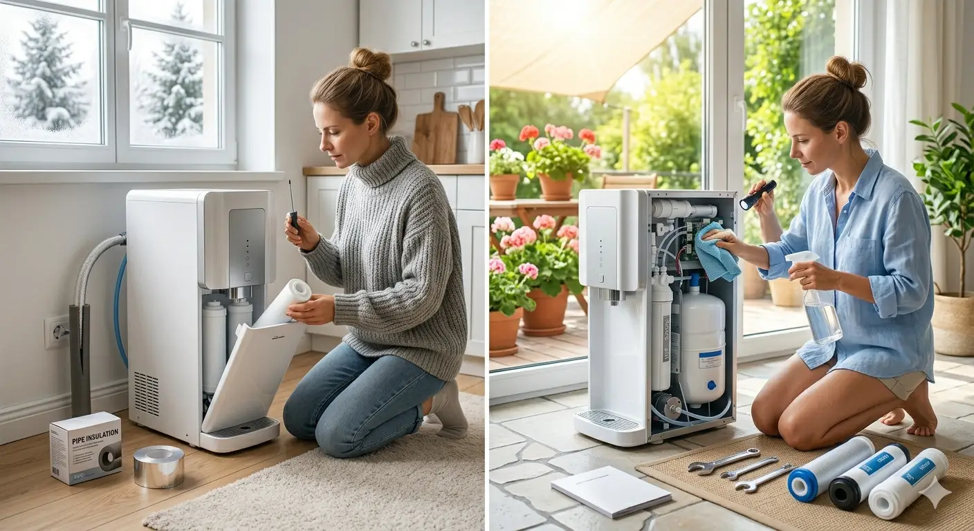 Как подготовить пурифайер к зиме и лету