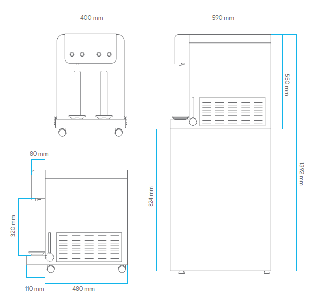 Сатуратор для бара Ecomaster WLH2 Firewall Bar