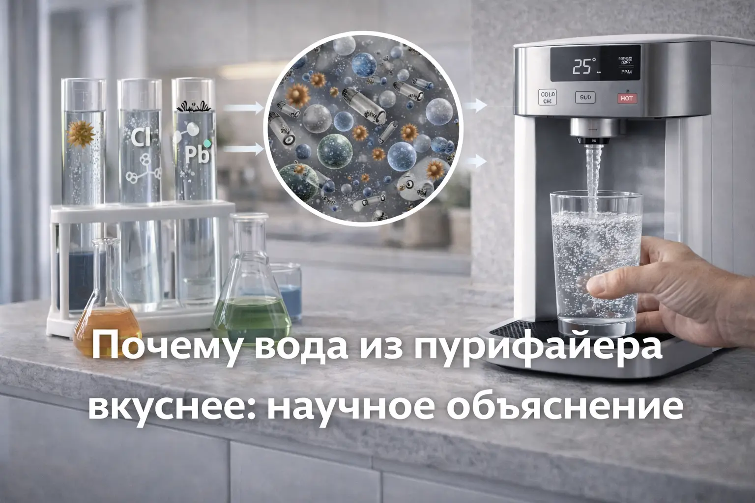 Почему вода из пурифайера вкуснее: научное объяснение