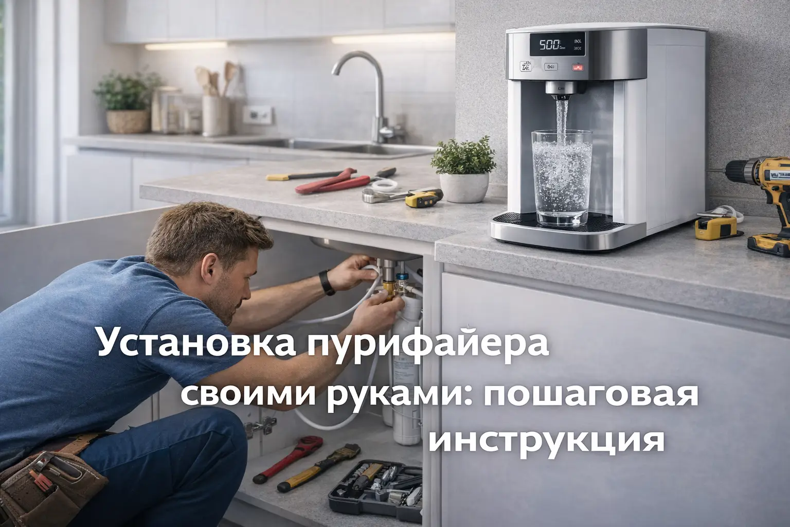 Установка пурифайера своими руками: пошаговая инструкция